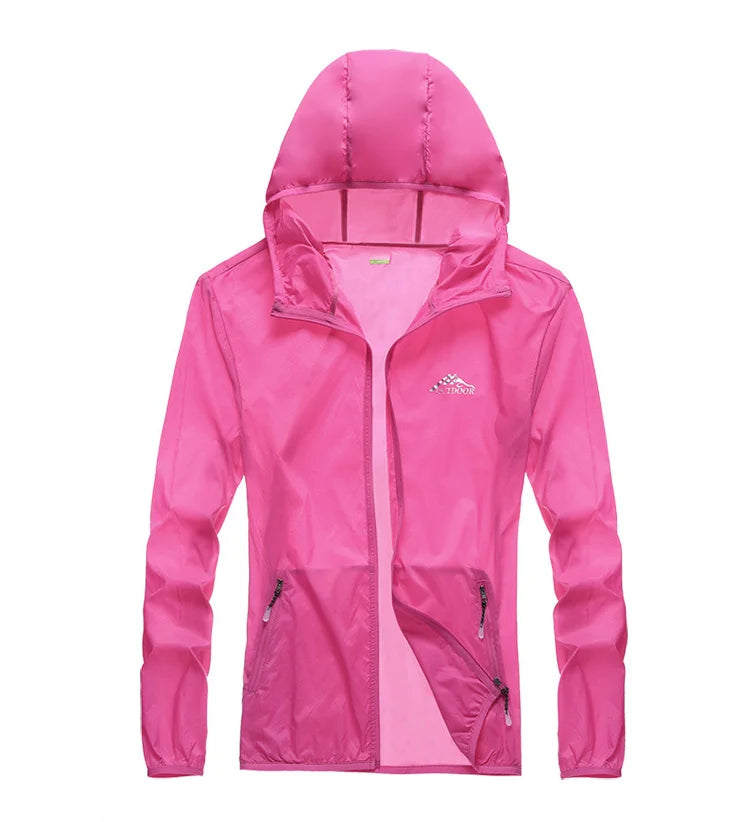 Women Cycling Jersey Men Bike Wind Jacket Waterproof Sun Protection Wind Jacket UV Windbreaker Hiking Hunting Fishing Clothes