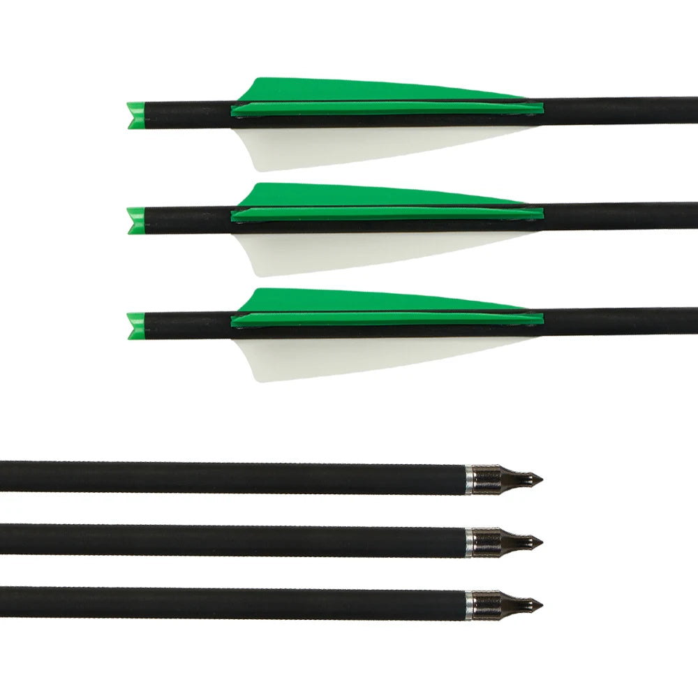 20/22 Inch Mixed Carbon Crossbow Arrows Diameter 8.8 mm Tip Archery Hunting Shooting Removable Arrowhead