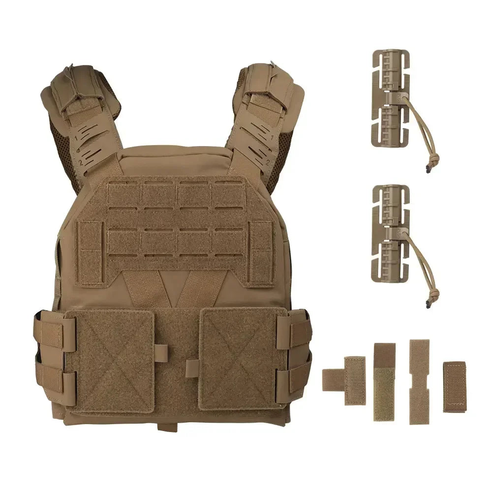 KZ Tactical Vest Quick Release Military Hunting Vest Comfort Lightweight Utility MOLLE Combat Army Body Armor Airsoft Gear