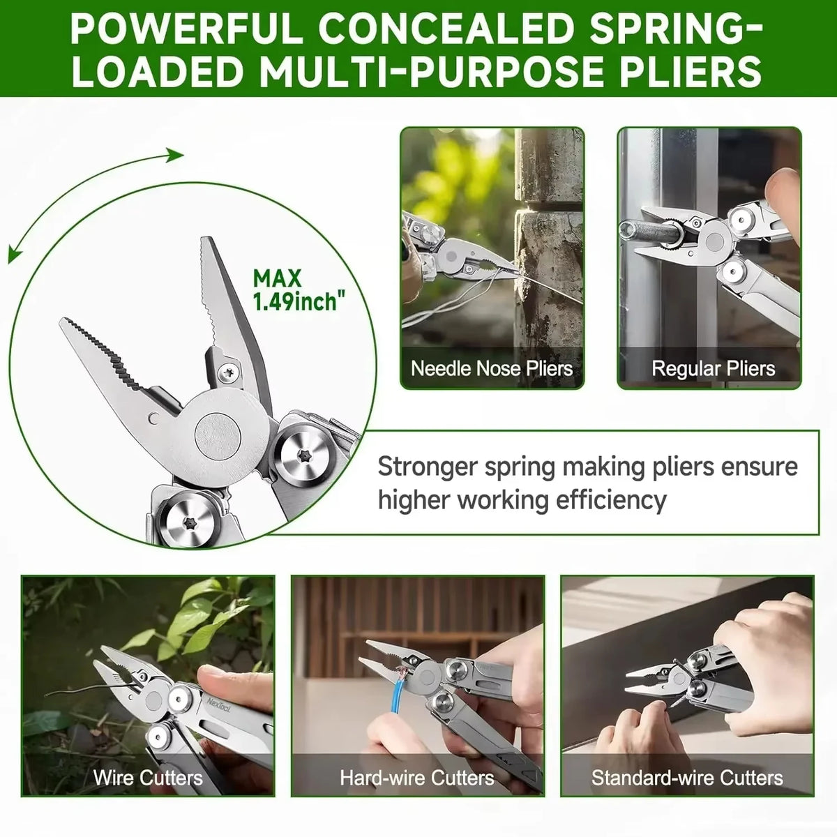 NexTool Flagship Max 14 In 1 EDC Multi Tool Pliers Folding Knife Large Scissors Outdoor Camping Survival Multitool
