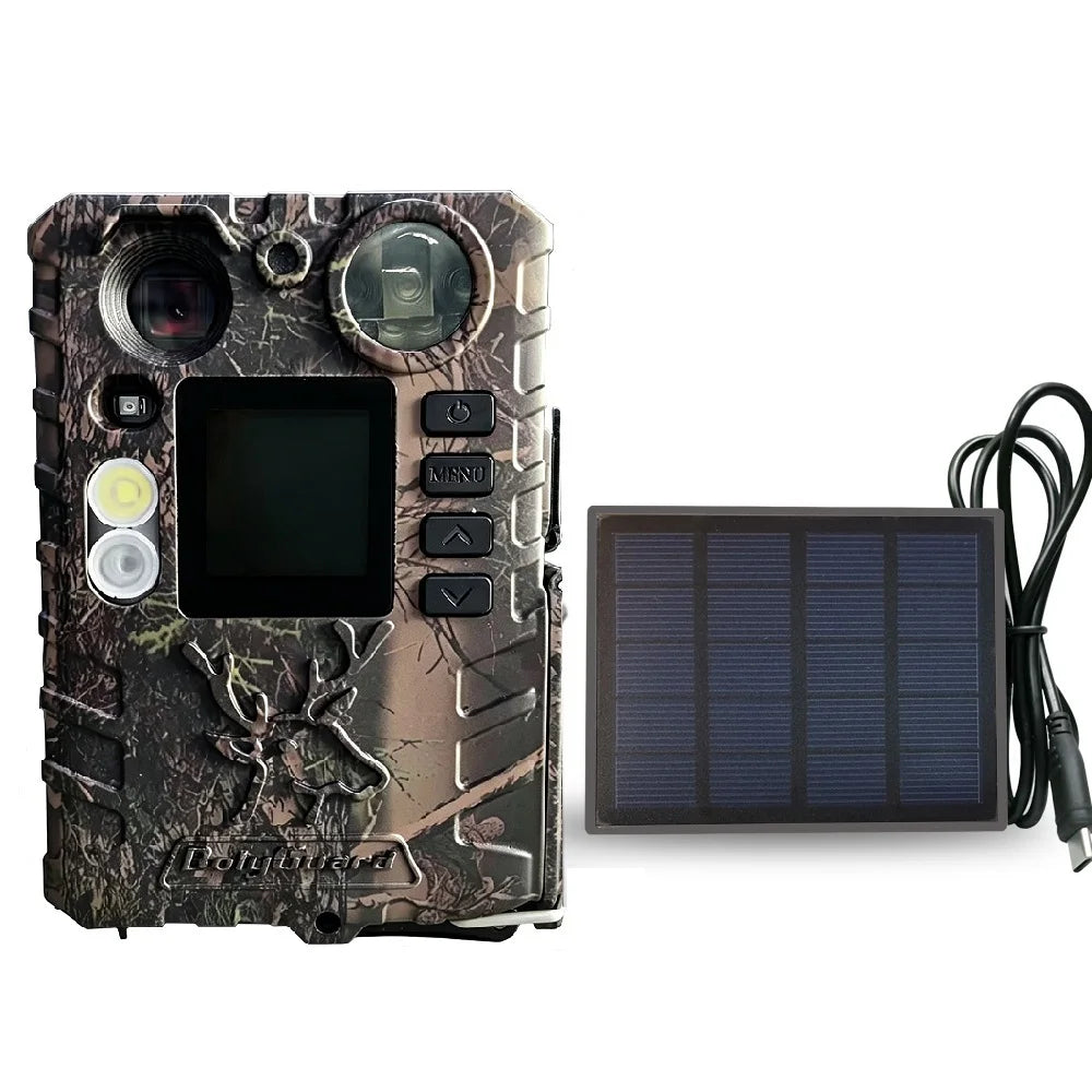 BolyGuard BG410-D 37MP 4K Trail Camera HD Dual Flash 940nm Invisible IR White LED IP66 Waterproof Hunting Game Cam Solar Ready