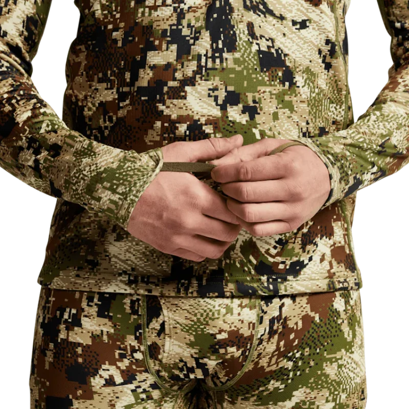 Men's Mid-level Zip-T Shirt Camou Quick Dry Antibiosis Comfortable Stretch Hunting Long Sleeve Shirt