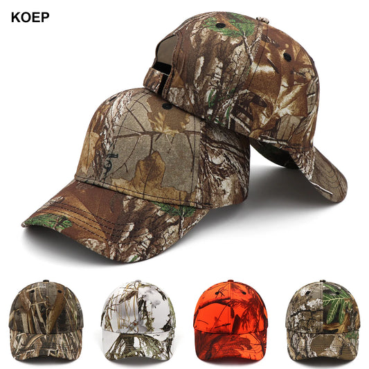 KOEP New Outdoor Jungle Fishing Baseball Hat Cap Man Camouflage Hunting Hat Casquette Bone Cotton Rucker Camo Snapback Dad Caps