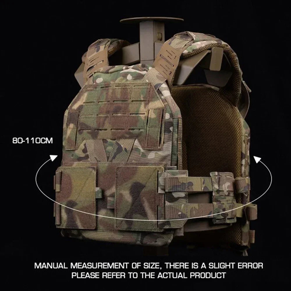 KZ Tactical Vest Quick Release Military Hunting Vest Comfort Lightweight Utility MOLLE Combat Army Body Armor Airsoft Gear