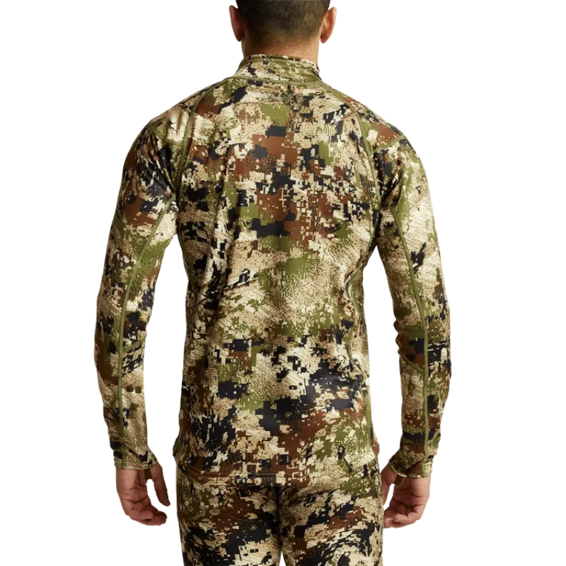 Men's Mid-level Zip-T Shirt Camou Quick Dry Antibiosis Comfortable Stretch Hunting Long Sleeve Shirt