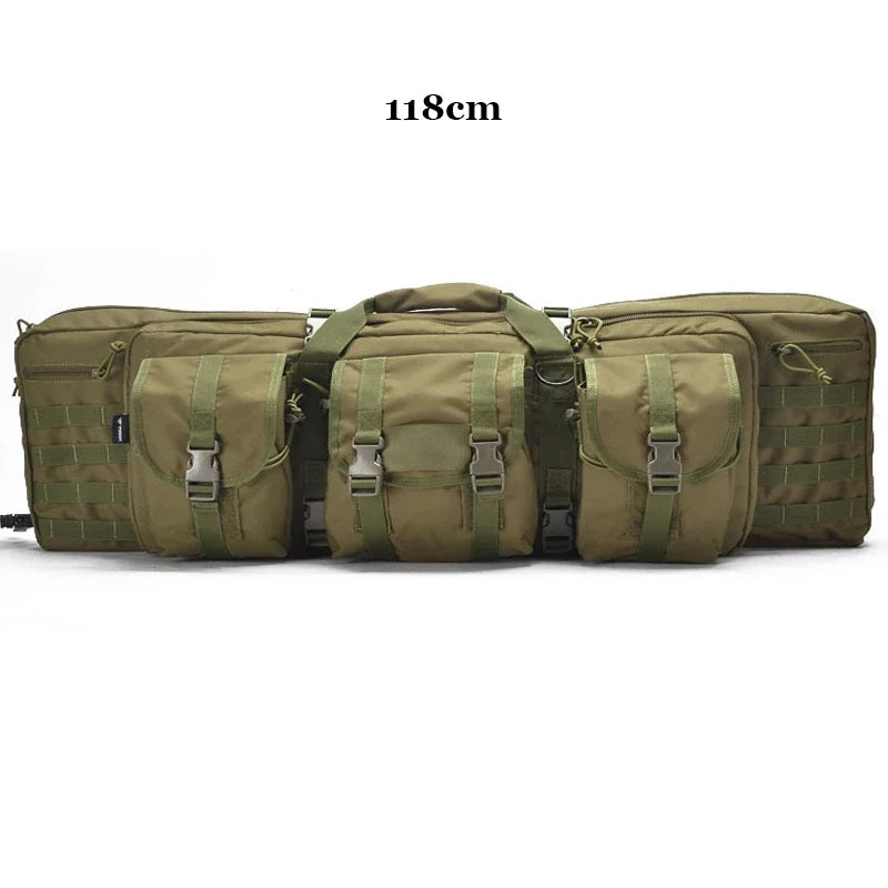 93CM/108CM/118CM/142CM Outdoor Hunting Gun Set Backpack Double Rifle Holster Equipment Camouflage Bag Large Capacity Backpack