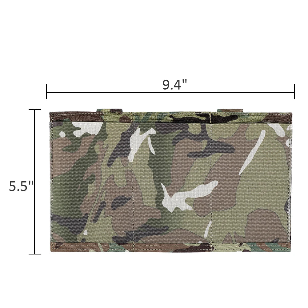 KRYDEX Fast Draw Tactical Molle Elastic Triple 5.56 .223 M4 M16 AR Magazine Pouch Mag Carrier Holster Hunting Vest Accessories