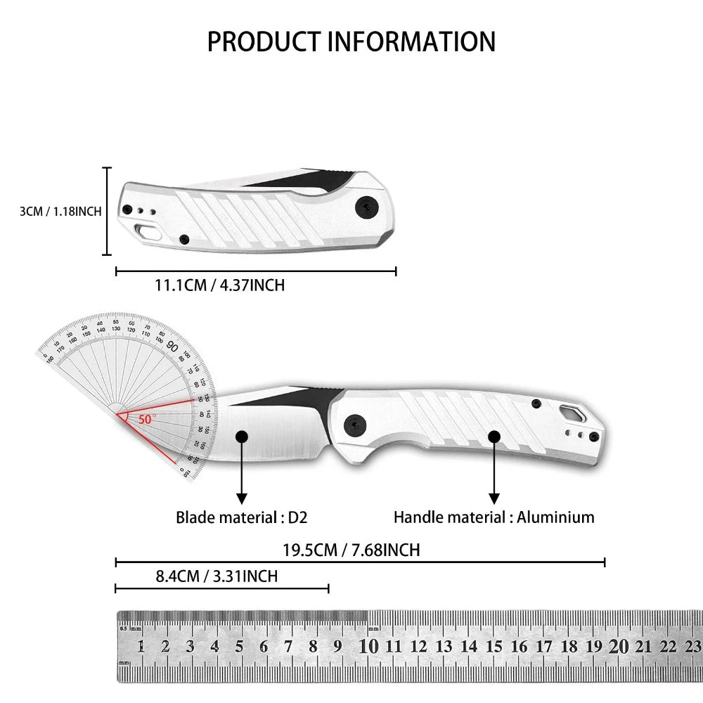 Ks Launch Series Folding Pocket Knife Lightweight Handle for Camping Fishing Hunting Outdoor Tools Used for Daily Carrying