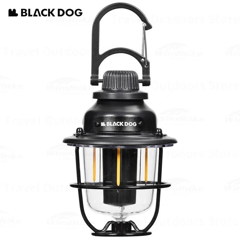 Naturehike BLACKDOG Retro Camping Lamp Rechargeable Outdoor Ultralight Picnic Atmosphere Light Tent Lantern Hanging Portable