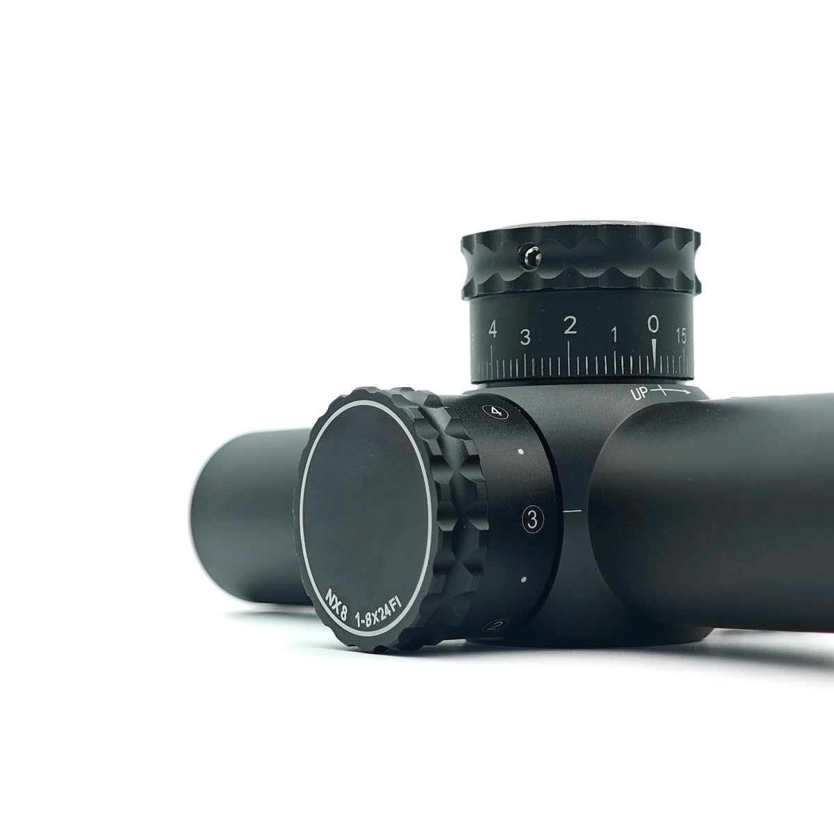 Tactical NX8 1-8x24mm (F1/FFP) 30mm Tube LPVO Riflescope Capped W/E Waterproof Fogproof Hunting Scope w/Zerostop, FC-Mil Reticle