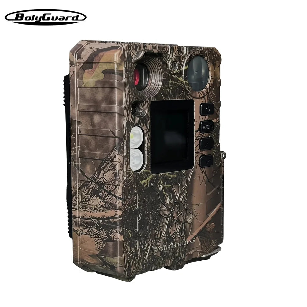 BolyGuard BG410-D 37MP 4K Trail Camera HD Dual Flash 940nm Invisible IR White LED IP66 Waterproof Hunting Game Cam Solar Ready