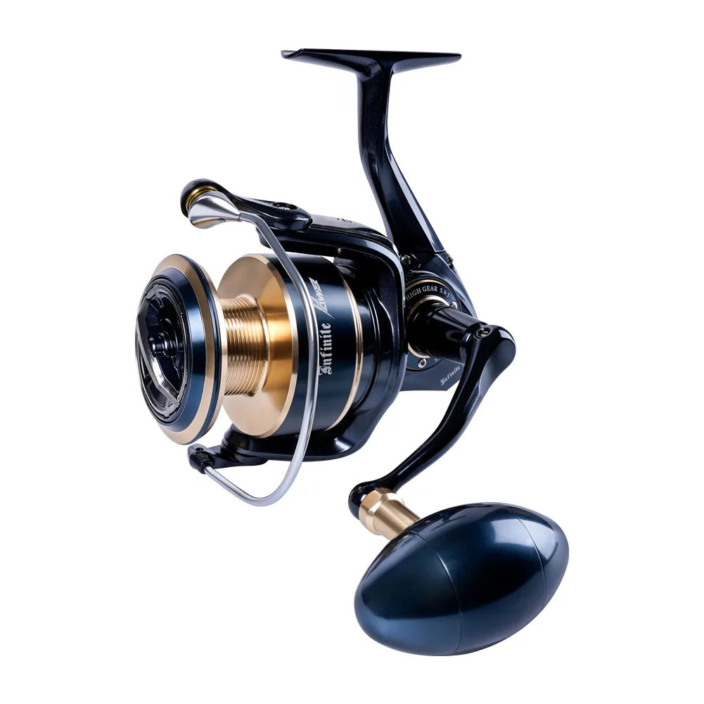 NOEBY Infinite Power Spinning Fishing Reel 5000H 8000H 10000H Aluminum Max Drag 20kg Full Metal Body Saltwater Fishing Reels